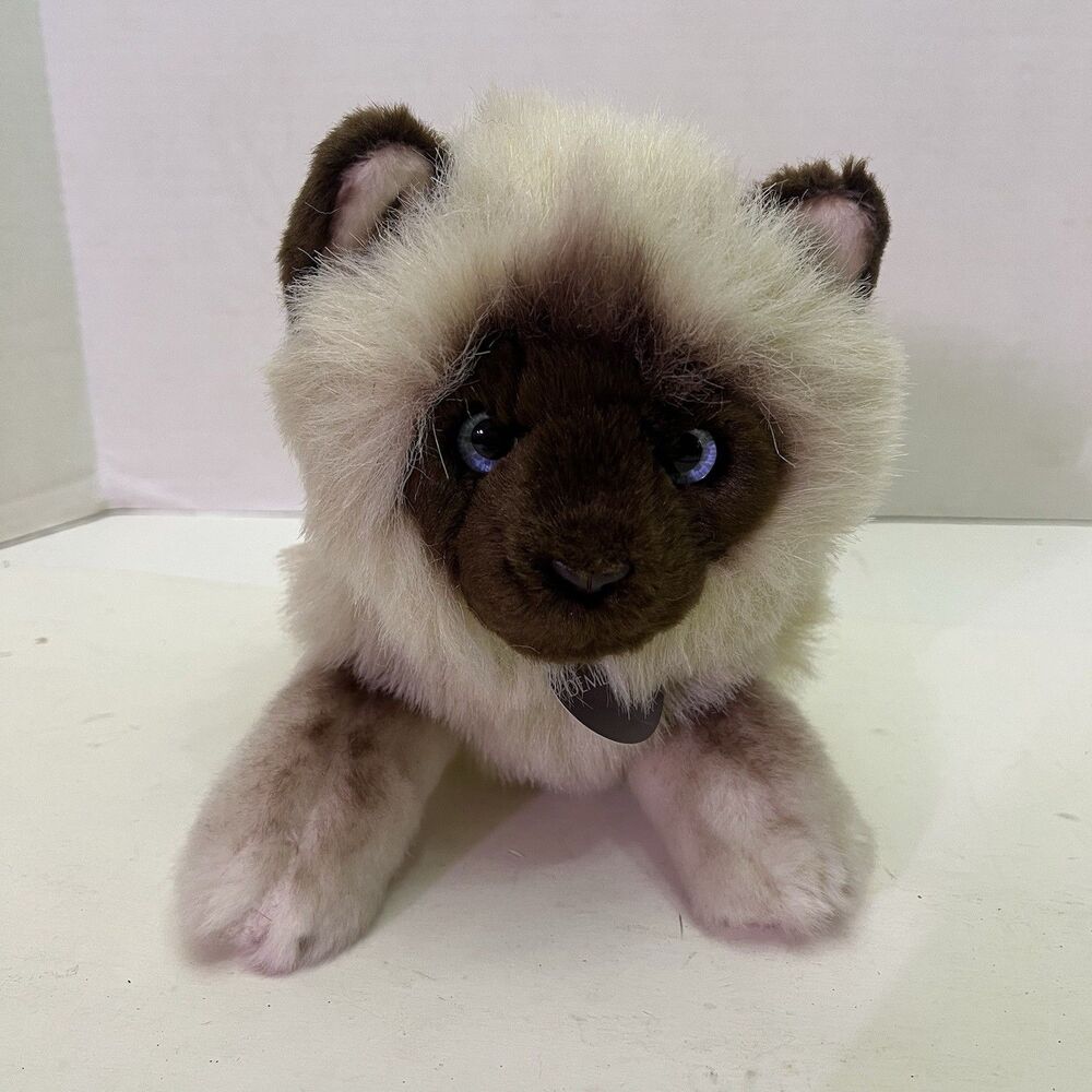 Demdaco Himalayan Kitten Kitty Cat Plush Stuffed Animal Plushie Toy 12" Siamese